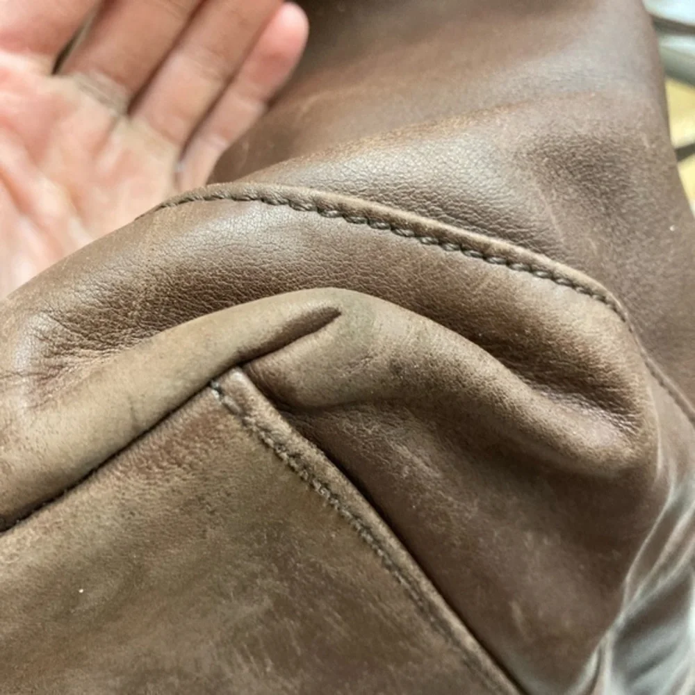 Coach vintage brown leather overnight xxl bag 9400 rare unisex rare